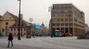 Прага зимой. Площадь рядом с Общественным домом